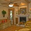 Main Living area, cut stone fireplace